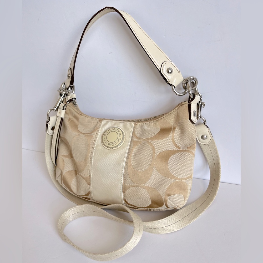 Coach Cream and Tan Shoulder Bag - Picture 11 of 11
